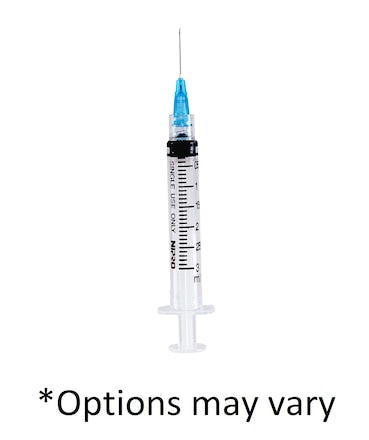 Hypodermic Syringe/Needle 20gx1" 3cc Conventional Low Dead Space 100/Bx