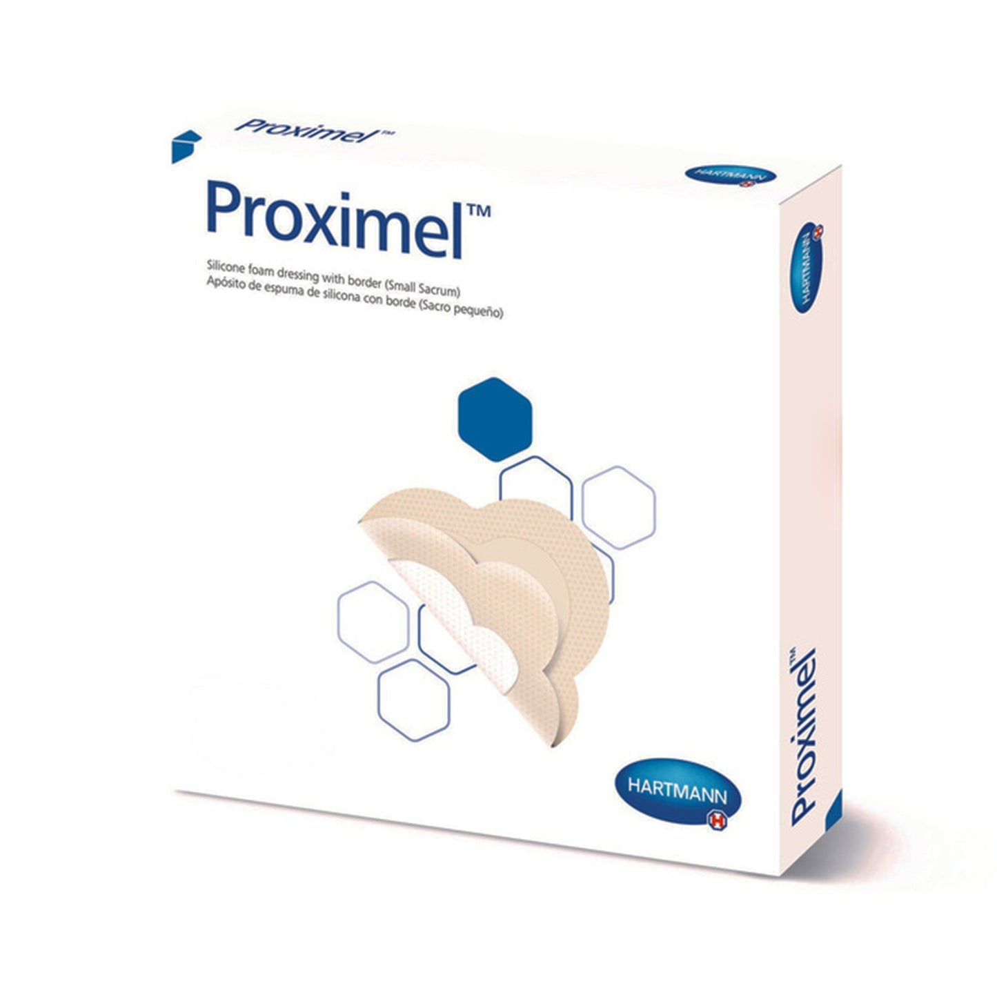Foam Dressing Proximel With Border Waterproof Film Backing Silicone Adhesive Sacral Sterile