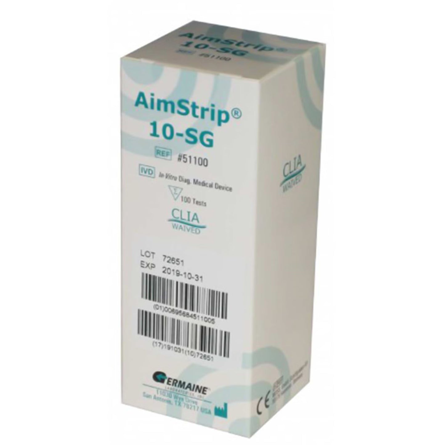 TEST STRIP, URINE AIMSTRIP 10-SG REAGENT STRIPS, 100 tests