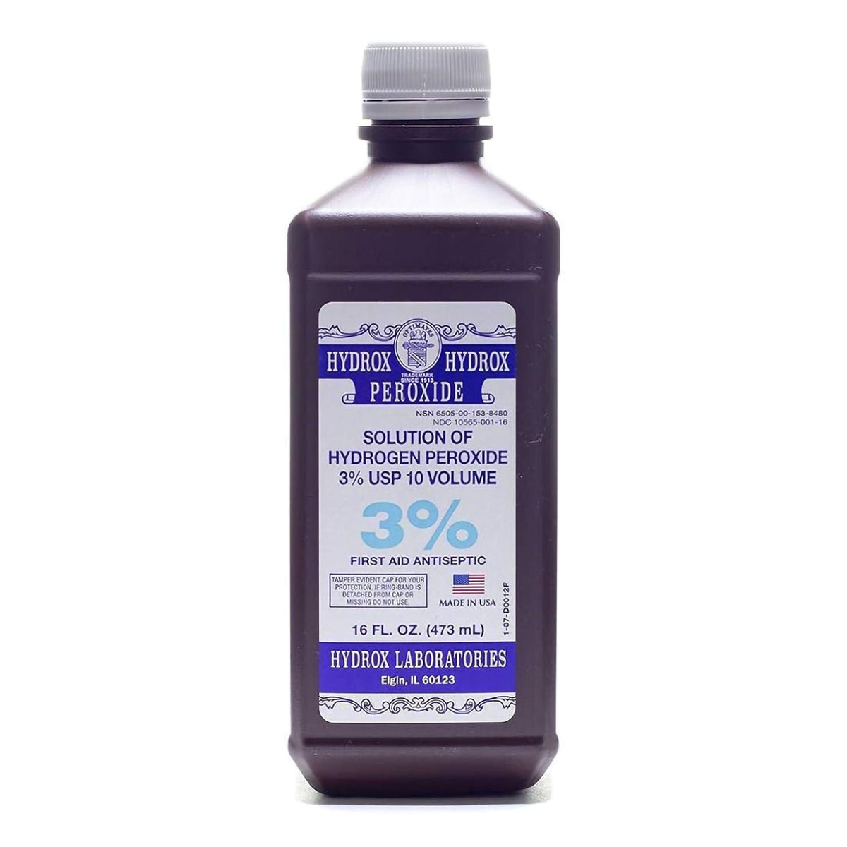 Hydrogen Peroxide 3%, 16 oz, 12 btl/cs