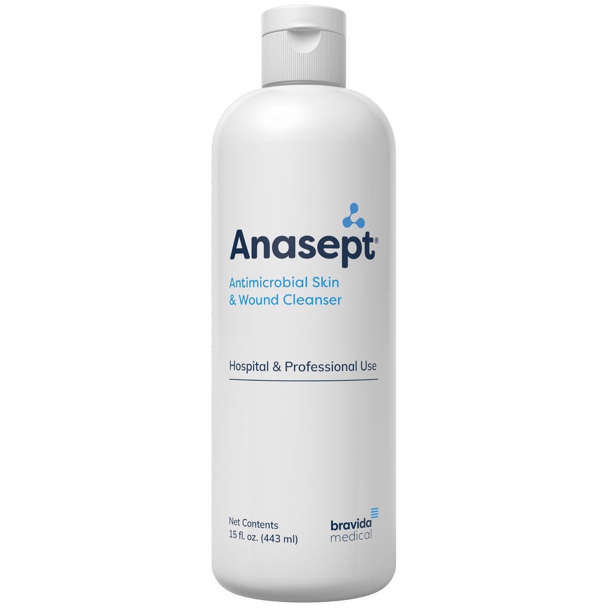 Anasept® Antimicrobial Skin & Wound Cleanser, 15oz, Dispensing Cap, 12/cs