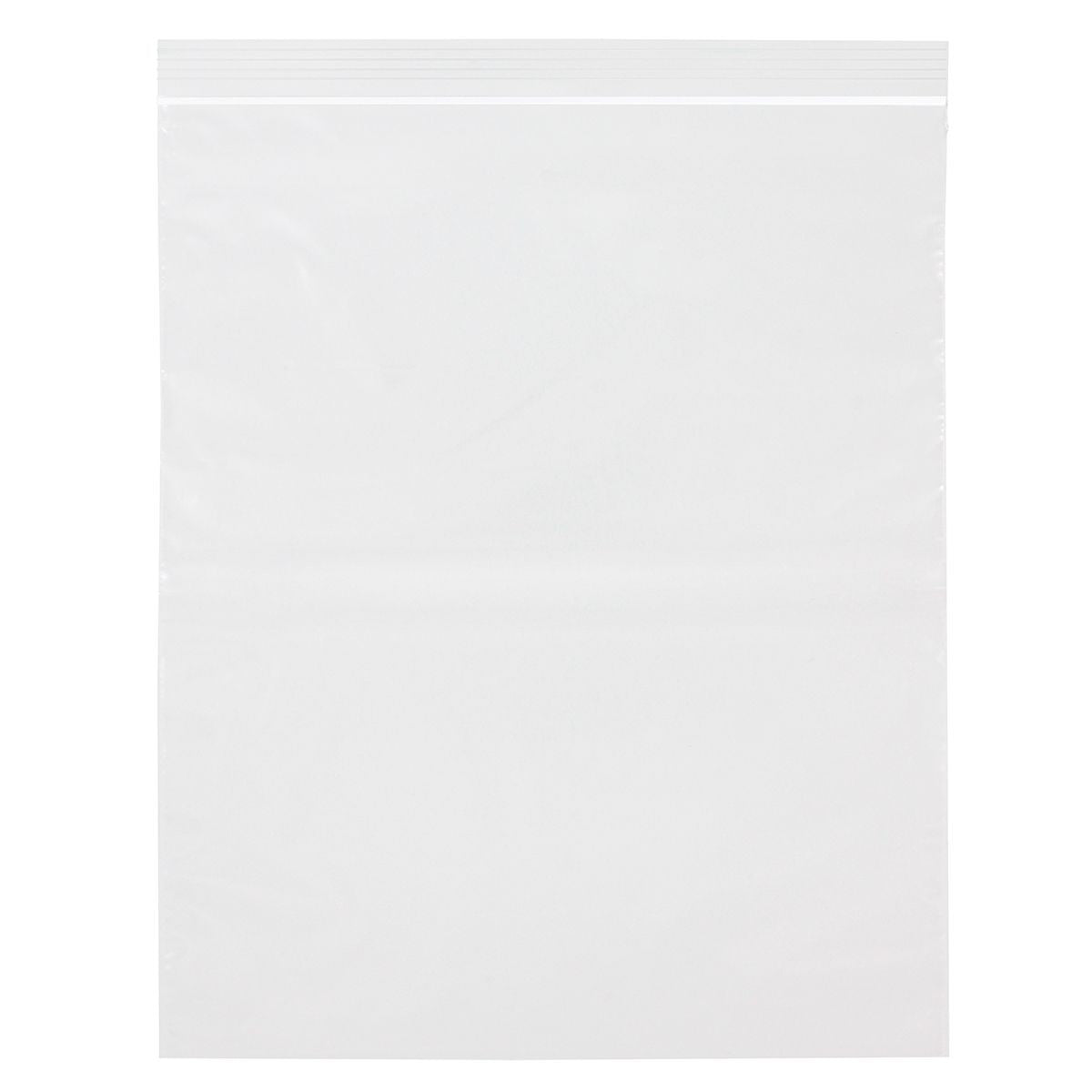 Reloc-Zippit Zip Closure Bags, 2 Mil, Clear, LDPE Film, Flat Pack, 9 x 12, 100/pk, 10 pk/cs