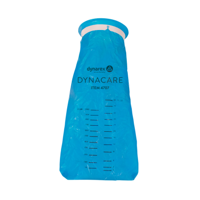 Emesis Blue bag with Plastic mouth ring, 24 per pack / 6 packs per case