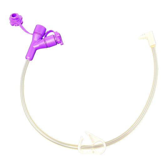 Enteral Feeding Extension Set Vesco 12", Right Angle, NonSterile 10/cs