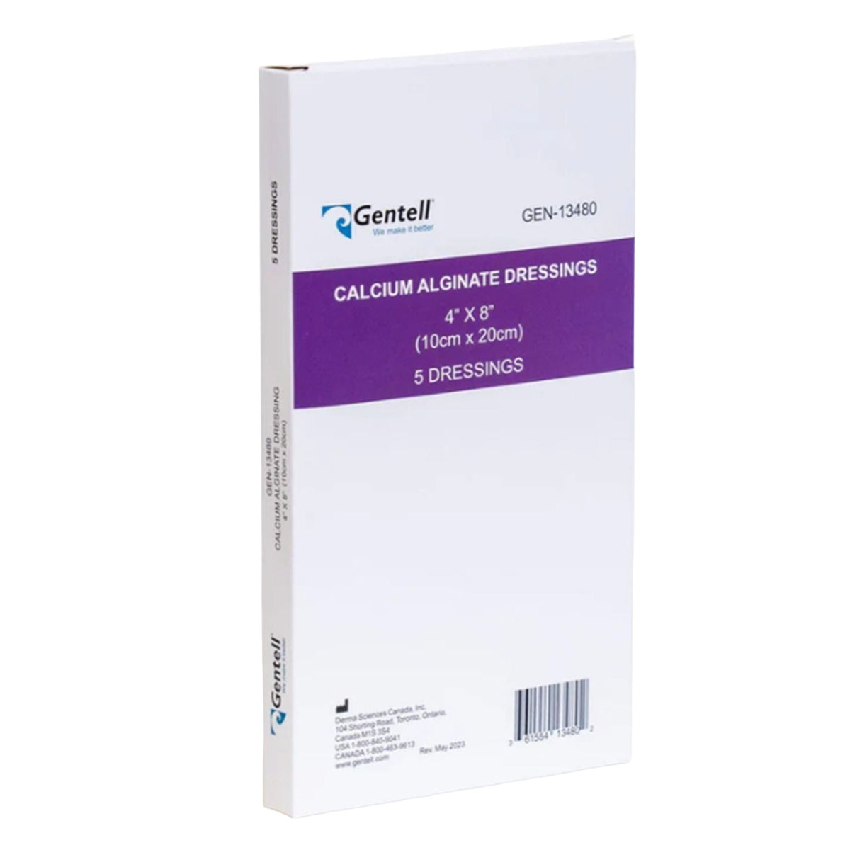 Calcium Alginate Dressings 4x8 50/cs