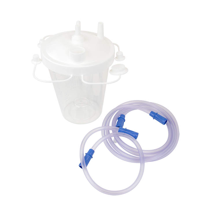 Disposable 800cc Suction Canister w Suction Tubing Kit