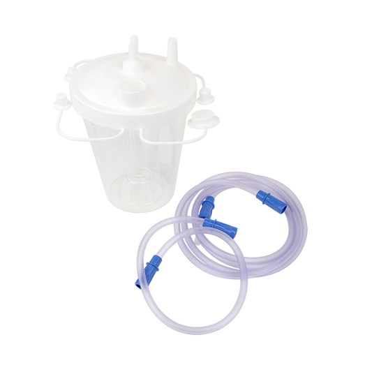 Disposable 800cc Suction Canister w Suction Tubing Kit