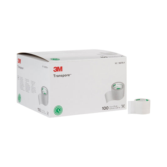 Medical Tape 3M Transpore Transparent 1 Inch X 1-1/2 Yard Plastic NonSterile, 500/cs