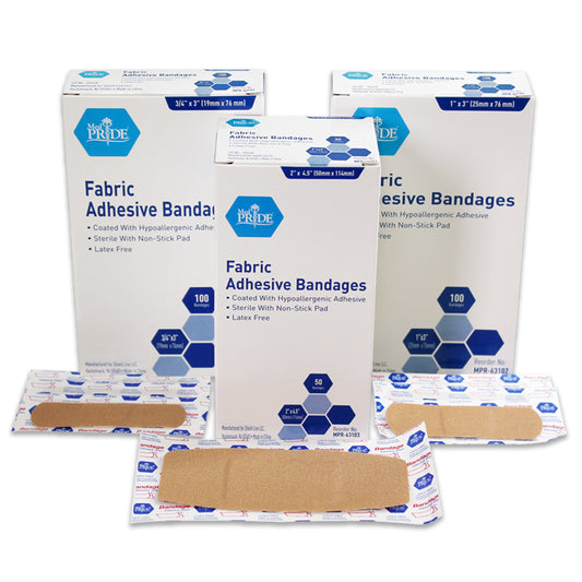Adhesive Bandage - Fabric  1" x 3", Sterile - 2400/cs
