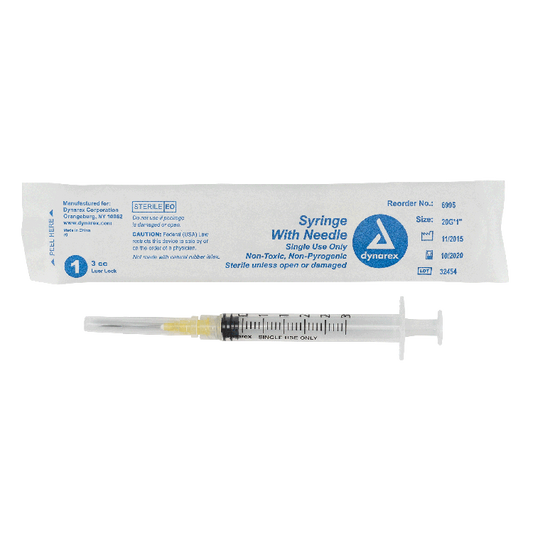 Syringe - Non-Safety with Needle - Luer Lock