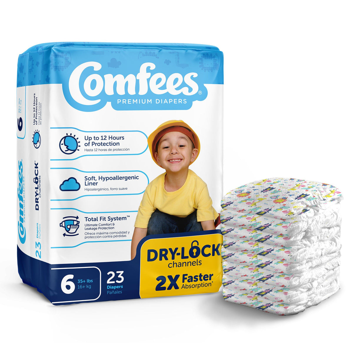Unisex Baby Diaper Comfees  Disposable Moderate Absorbency