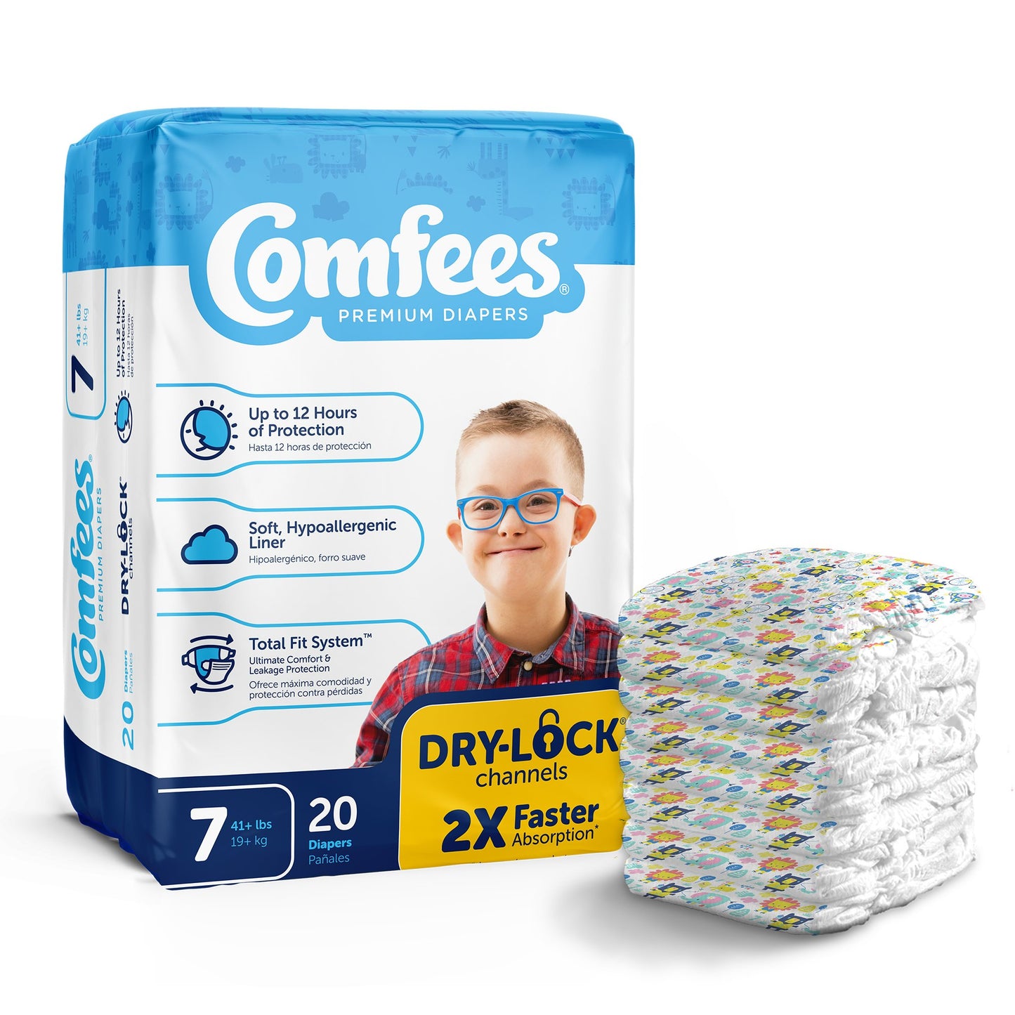 Unisex Baby Diaper Comfees  Disposable Moderate Absorbency