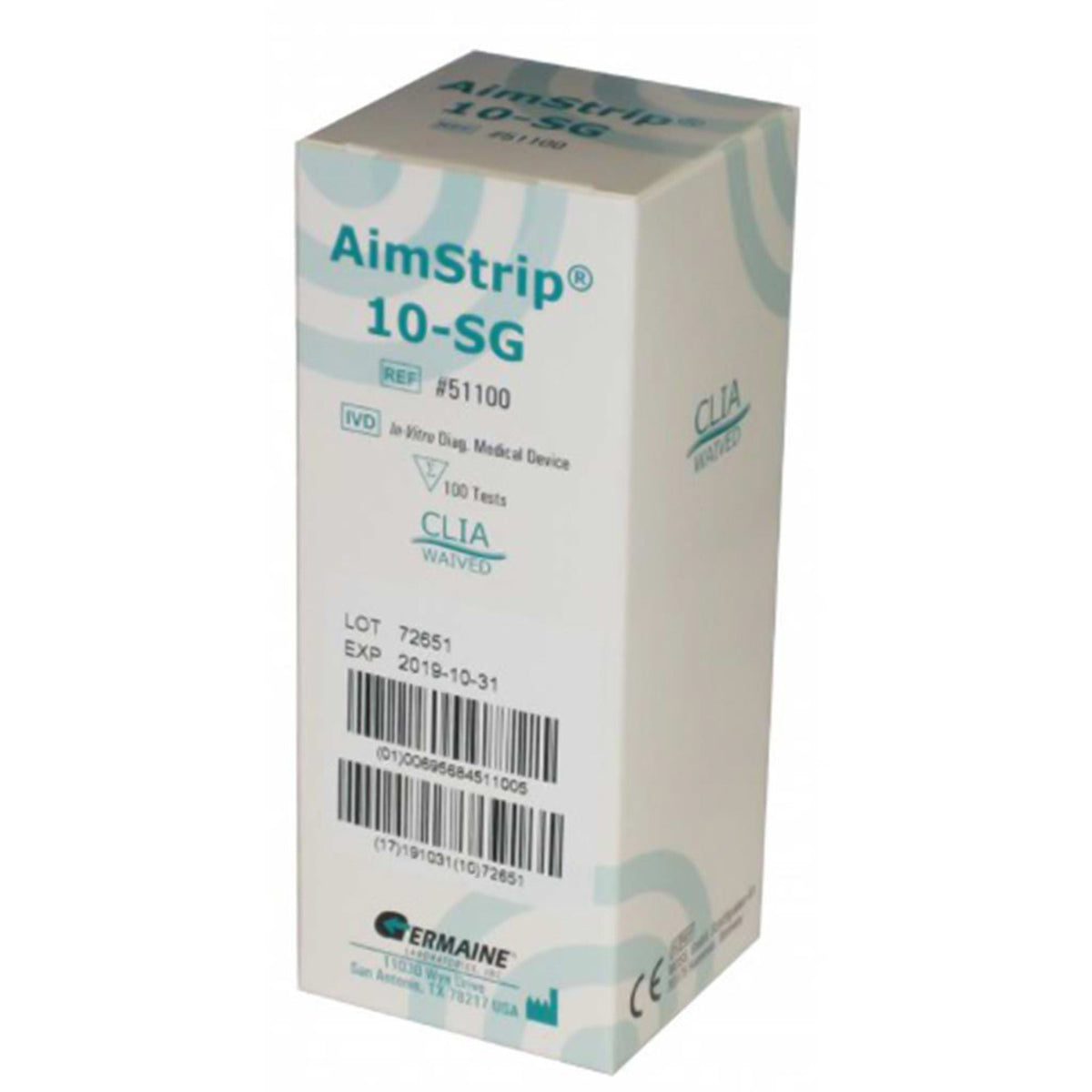 TEST STRIP, URINE AIMSTRIP 10-SG REAGENT STRIPS, 100 tests