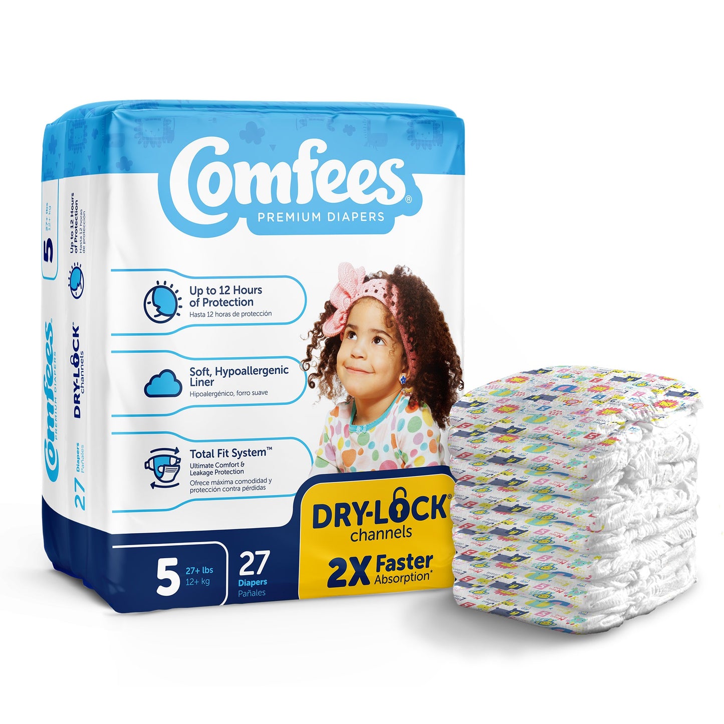 Unisex Baby Diaper Comfees  Disposable Moderate Absorbency
