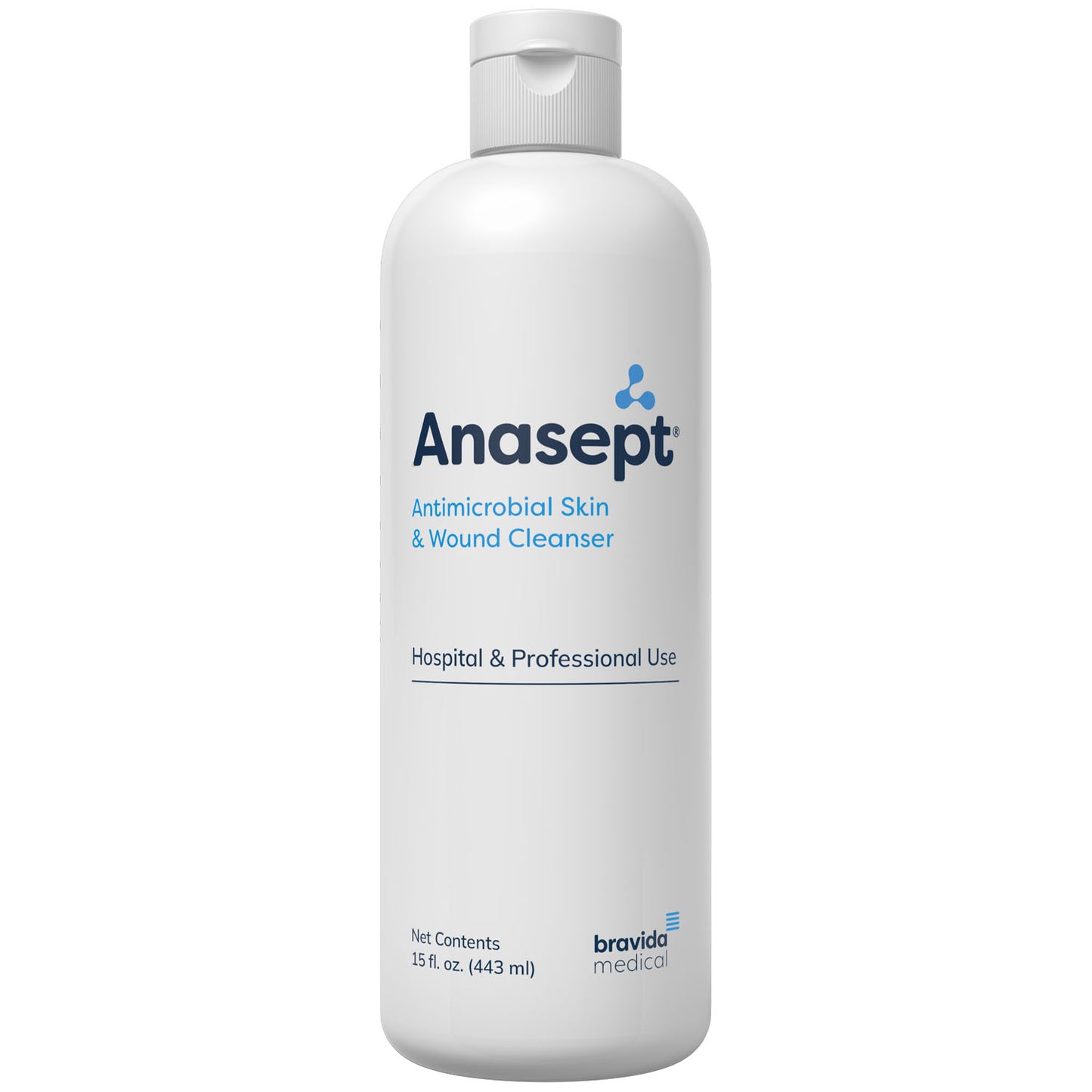 Anasept® Antimicrobial Skin & Wound Cleanser, 15oz, Dispensing Cap, 12/cs