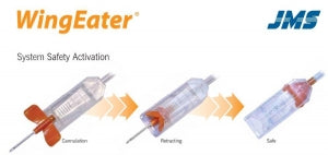 WINGEATER A.V.FISTULA 15GX1" BE 30CM W/CLAMP, 250/cs