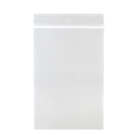 Reloc-Zippit Zip Closure Bags, 2 Mil, Clear, LDPE Film, Flat Pack, 4 x 6, 100/pk, 10 pk/cs