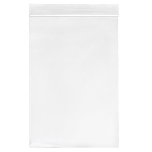 Reloc-Zippit Zip Closure Bags, 2 Mil, Clear, LDPE Film, Flat Pack, 6 x 9, 100/pk, 10 pk/cs