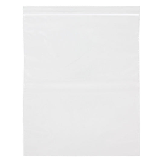 Reloc-Zippit Zip Closure Bags, 2 Mil, Clear, LDPE Film, Flat Pack, 9 x 12, 100/pk, 10 pk/cs