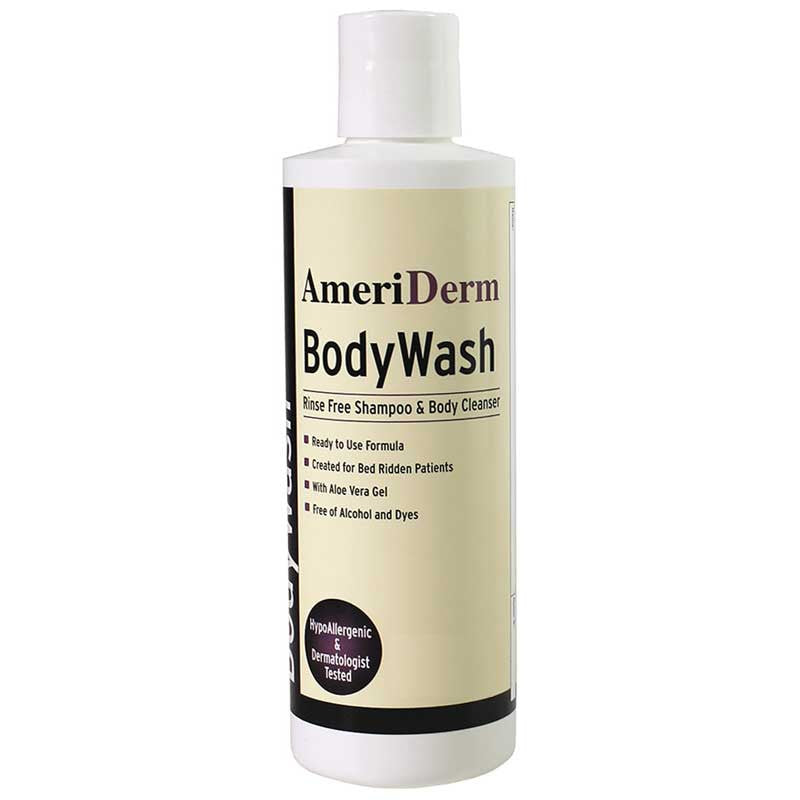 Body Wash - Rinse Free Shampoo and Body Cleanser - 8 Oz. 48/cs