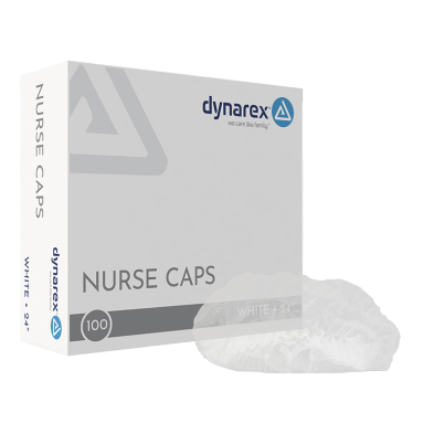 Nurse Cap, 24" White, 100/bx 5bx/cs