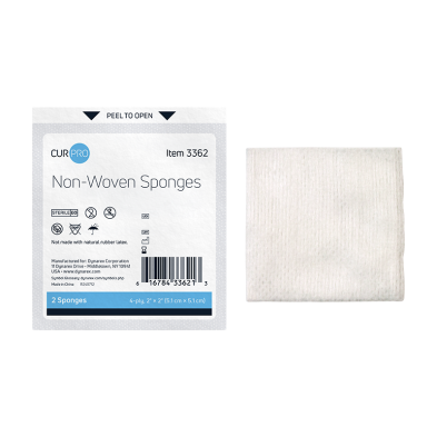 2"x2" Non-Woven Sponge - Sterile 2's 30 tray/cs
