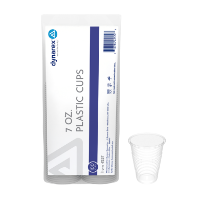 7oz Plastic Cups, 2500/cs
