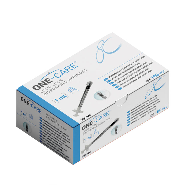 Luer-Lock Syringes 1ml, 3-part