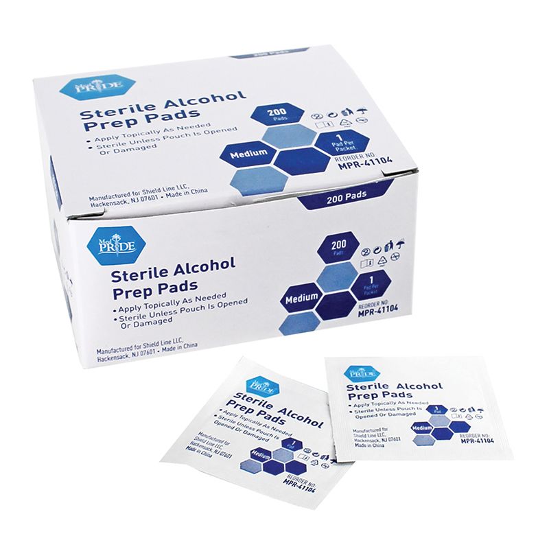 Sterile Alcohol Prep Pads - Md - 10/200/cs